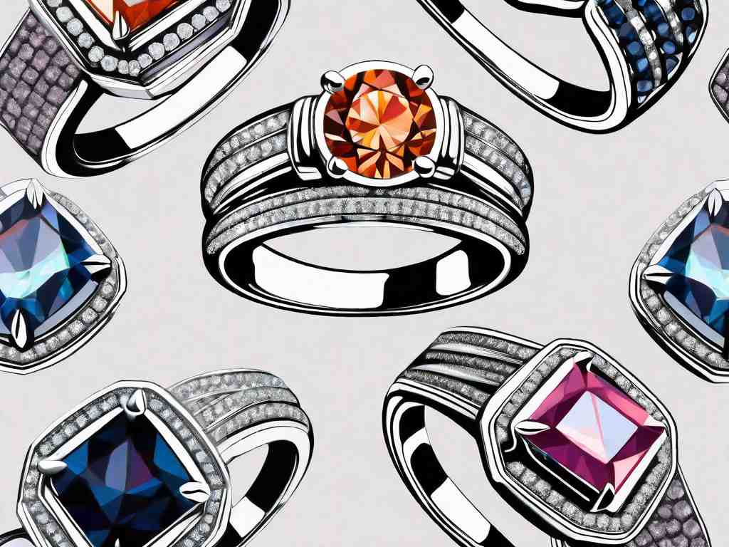 The Art of Gemstone Engagement Ring Stacking