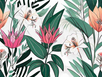 Floral Fantasy: Inspereza's Blossoming Botanical Collection