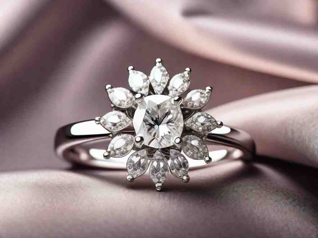 A Sparkling Flower Diamond Ring for Your Special Occasion