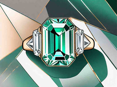 The Beauty of an Emerald Cut Diamond with Baguettes