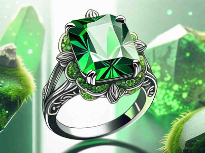 Gorgeous Green Crystal Ring: The Perfect Accessory for Any Outfit