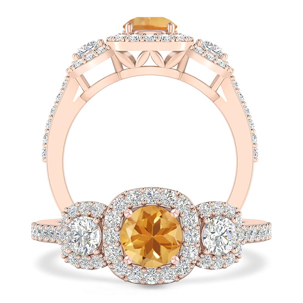 Rose Gold - Citrine