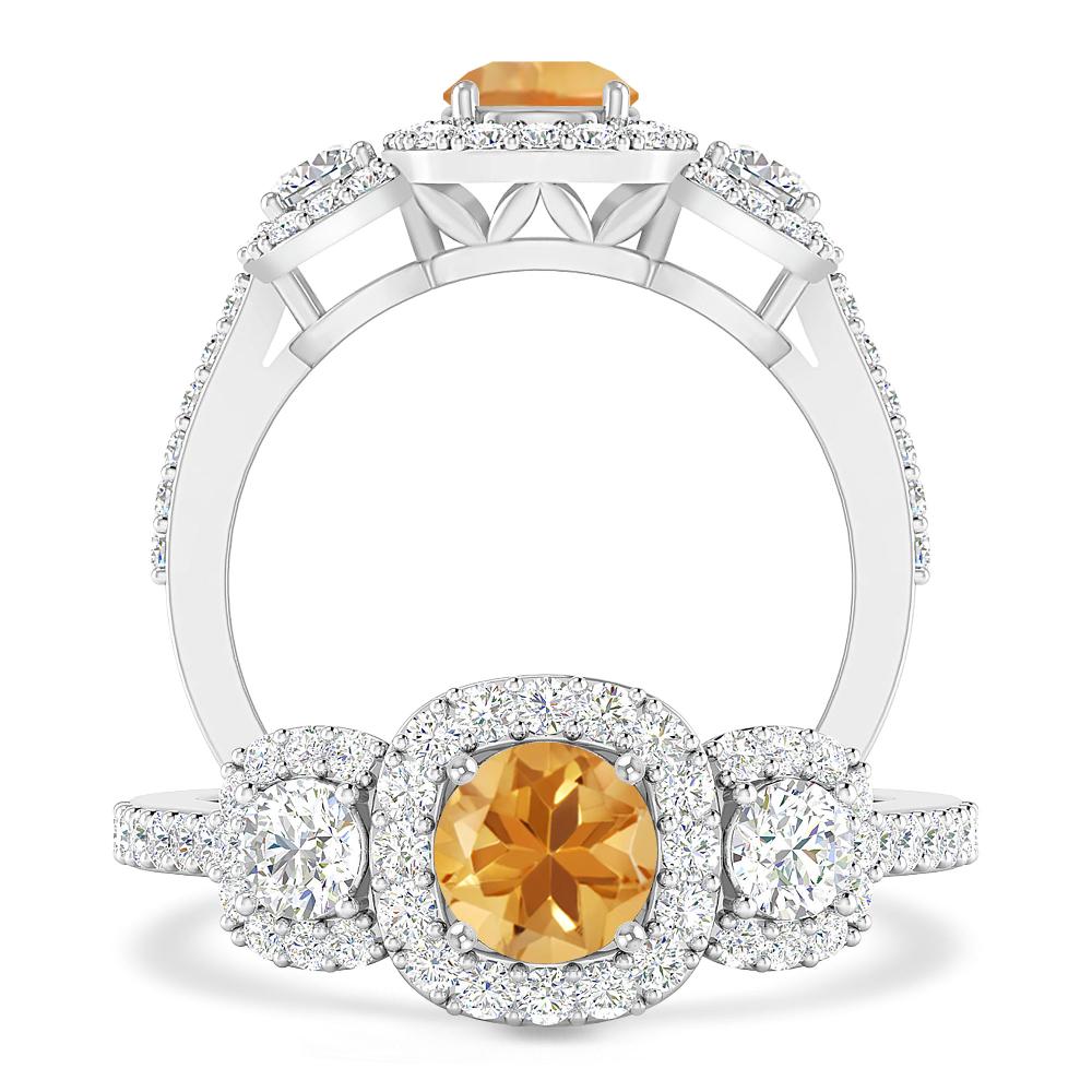 White Gold - Citrine