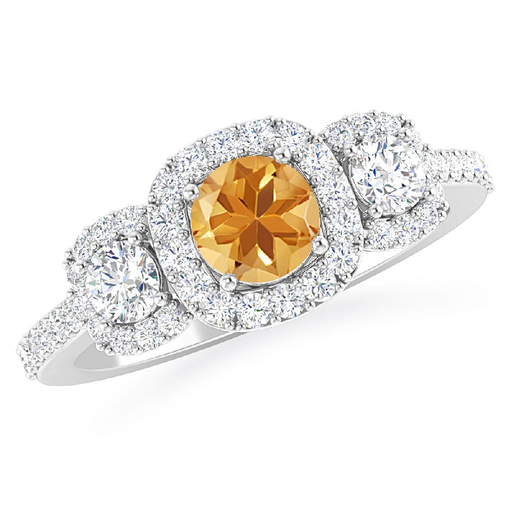 White Gold - Citrine