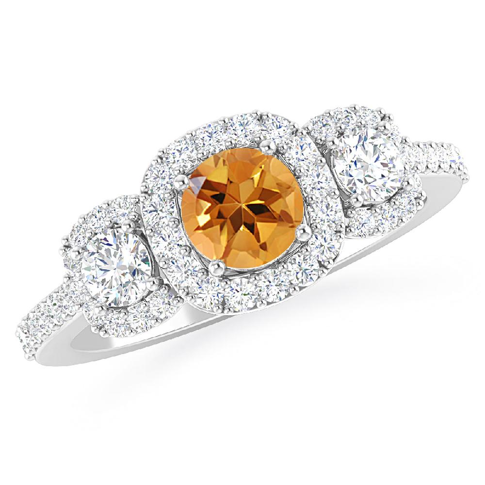 White Gold - Citrine