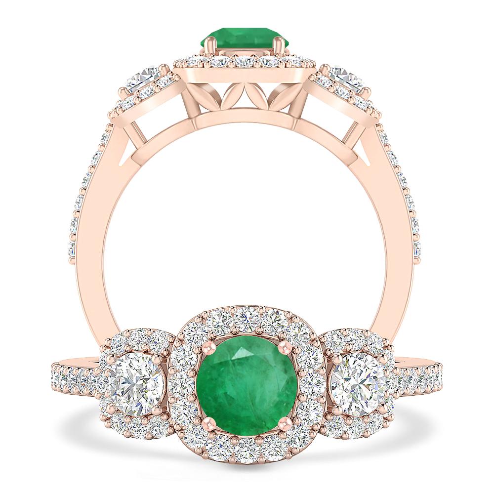 Rose Gold - Emerald