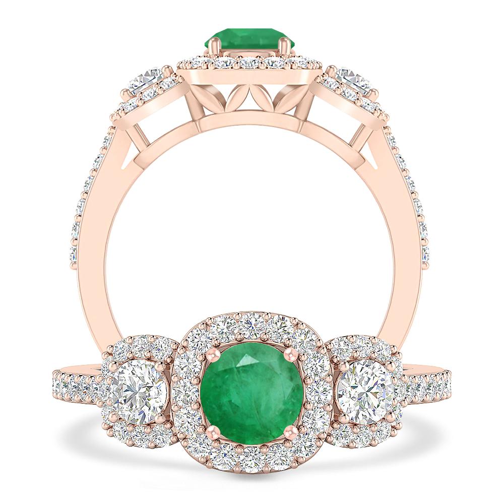 Rose Gold - Emerald