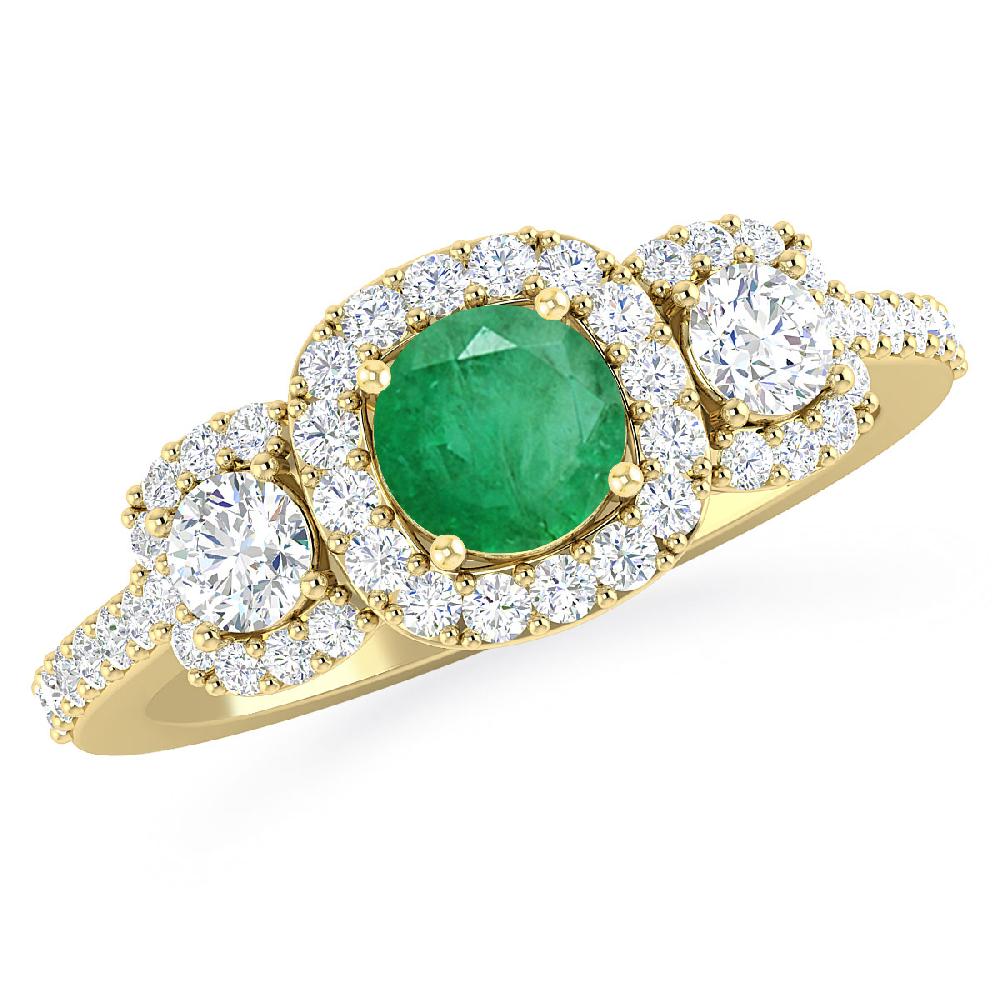 Yellow Gold - Emerald