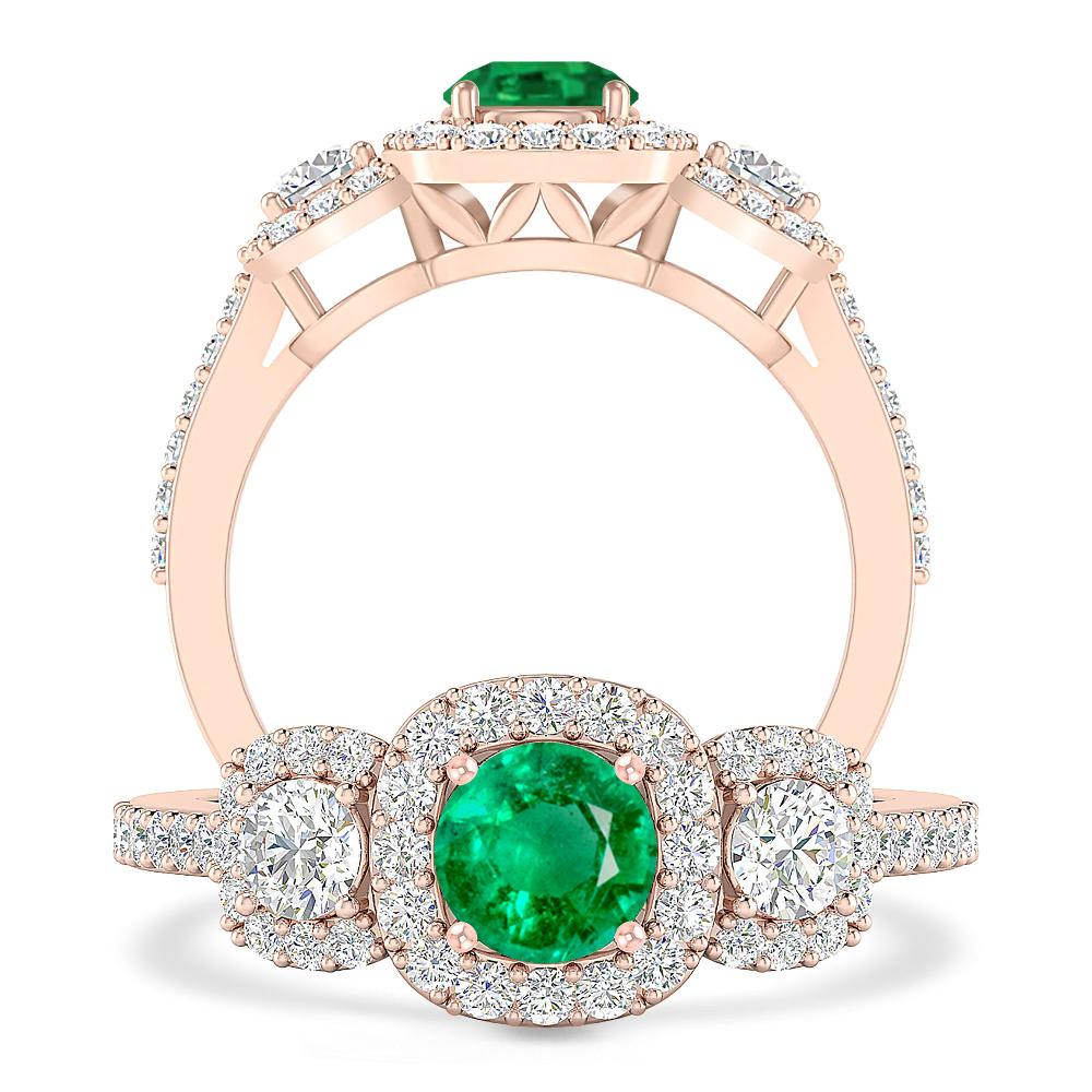 Rose Gold - Emerald