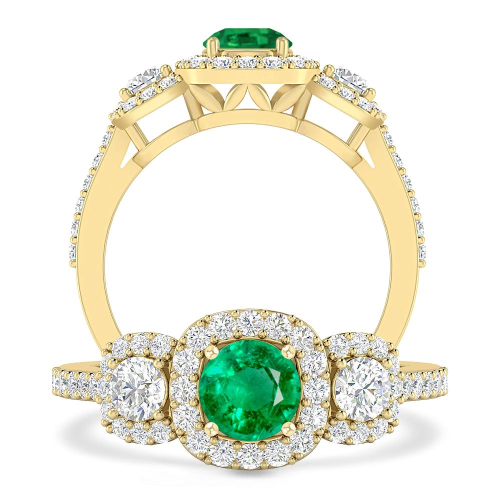 Yellow Gold - Emerald