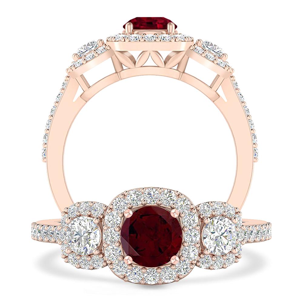 Rose Gold - Garnet