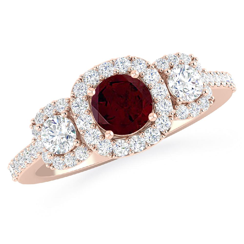 Rose Gold - Garnet