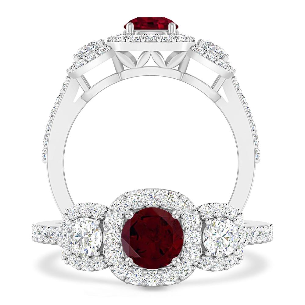 White Gold - Garnet