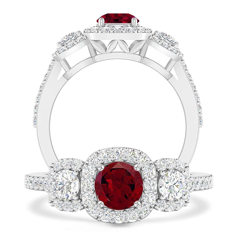 White Gold - Garnet