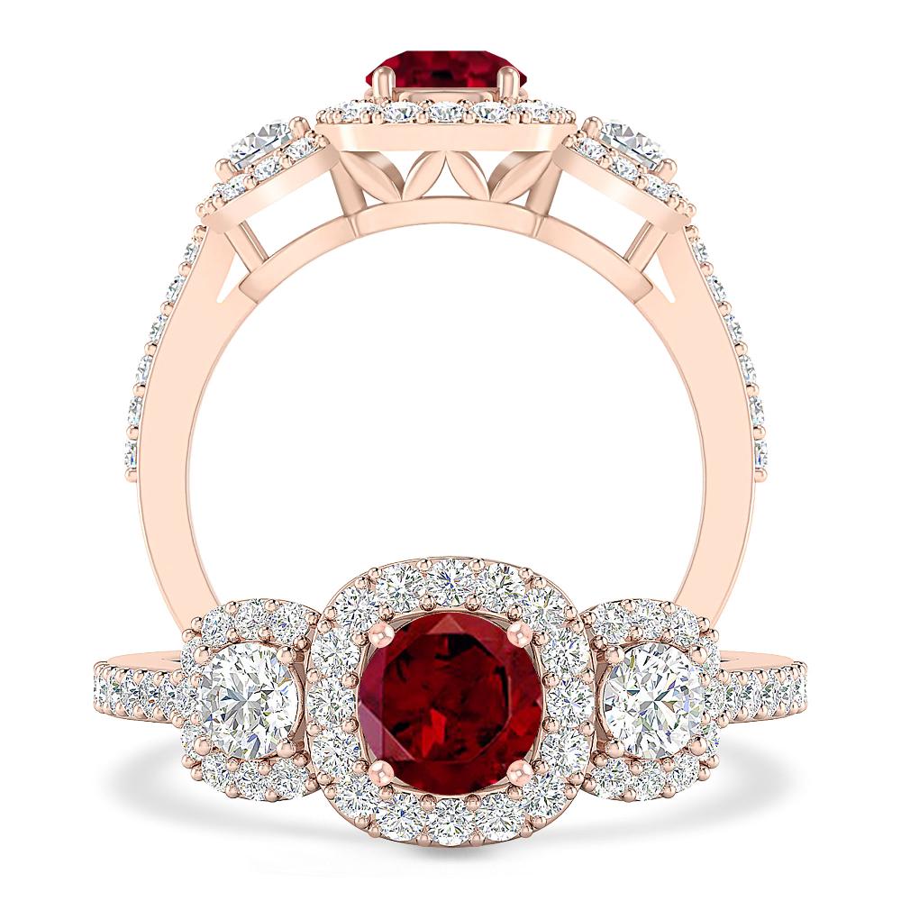 Rose Gold - Garnet