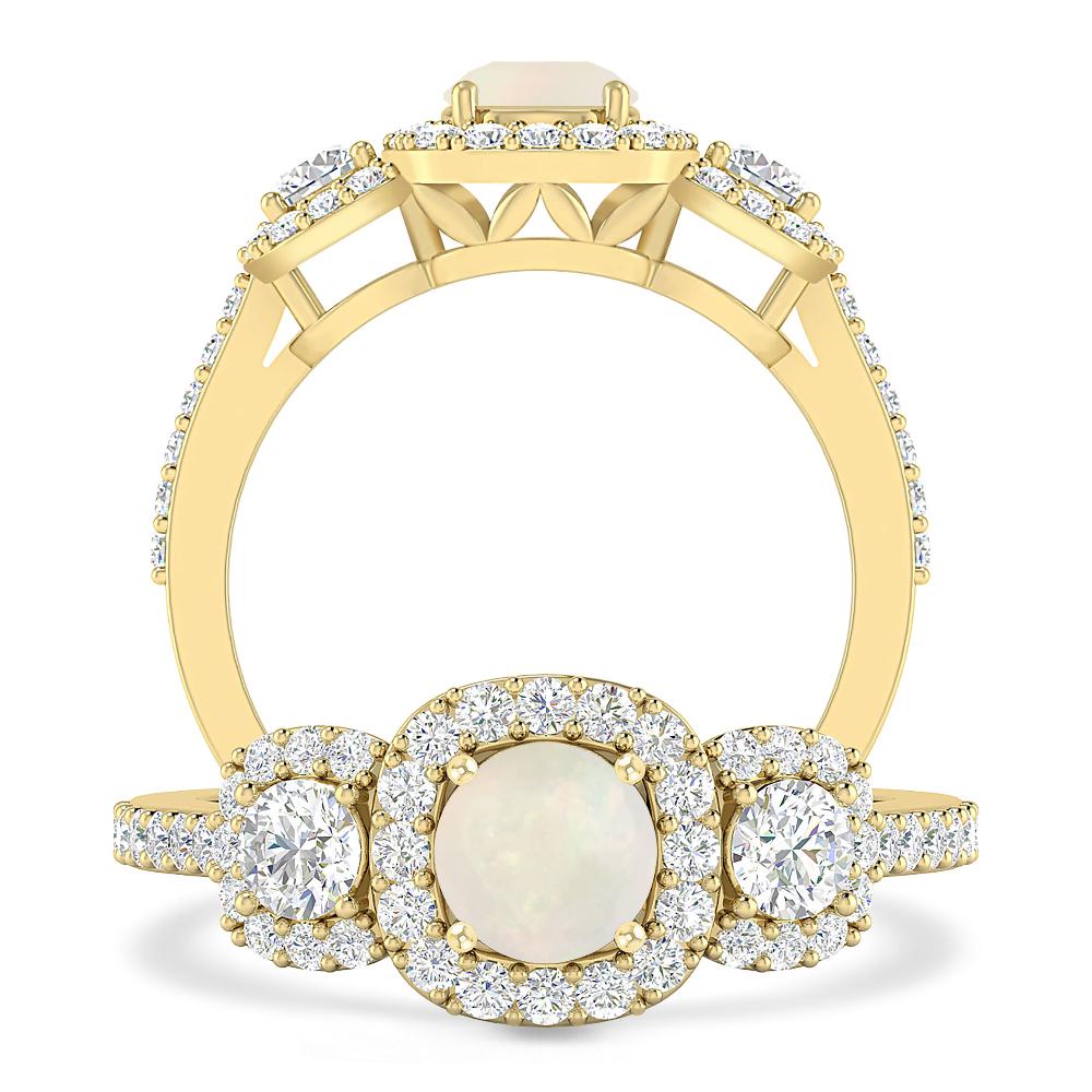 Yellow Gold - Opal