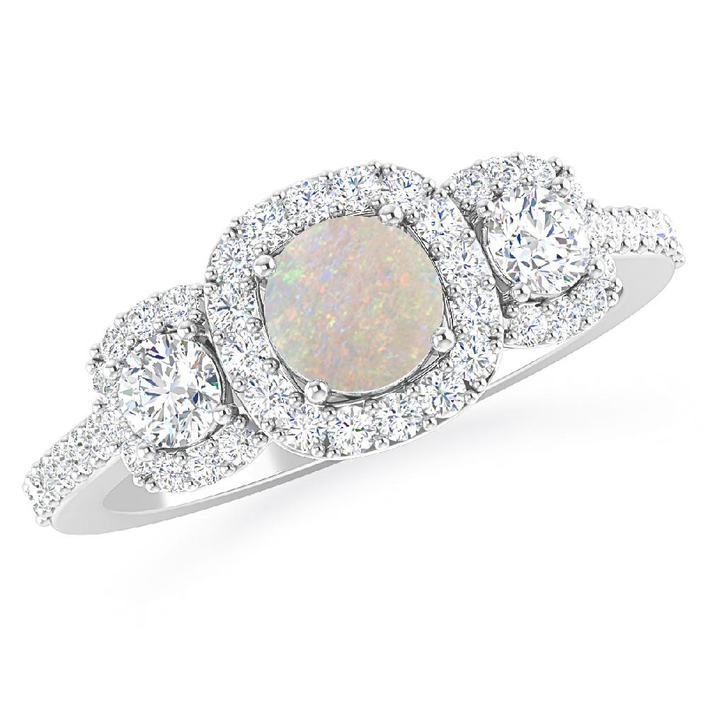 White Gold - Opal