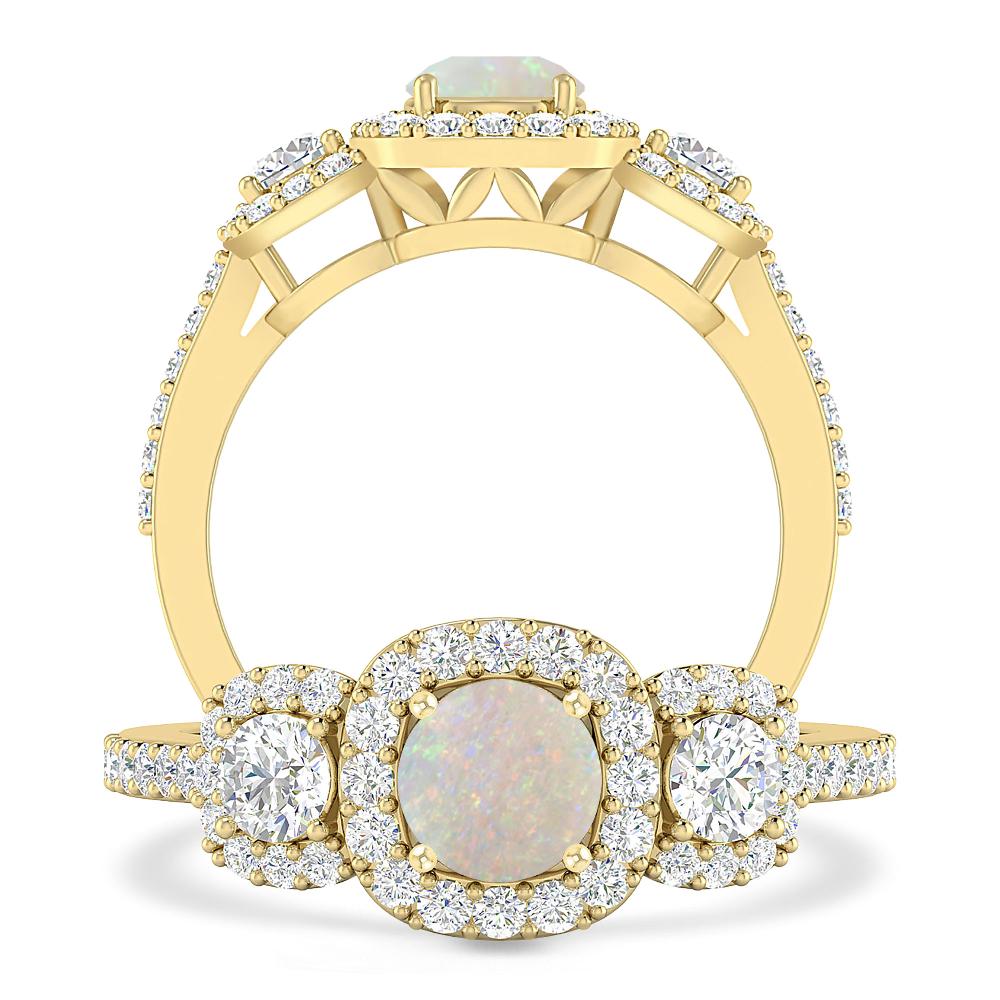 Yellow Gold - Opal