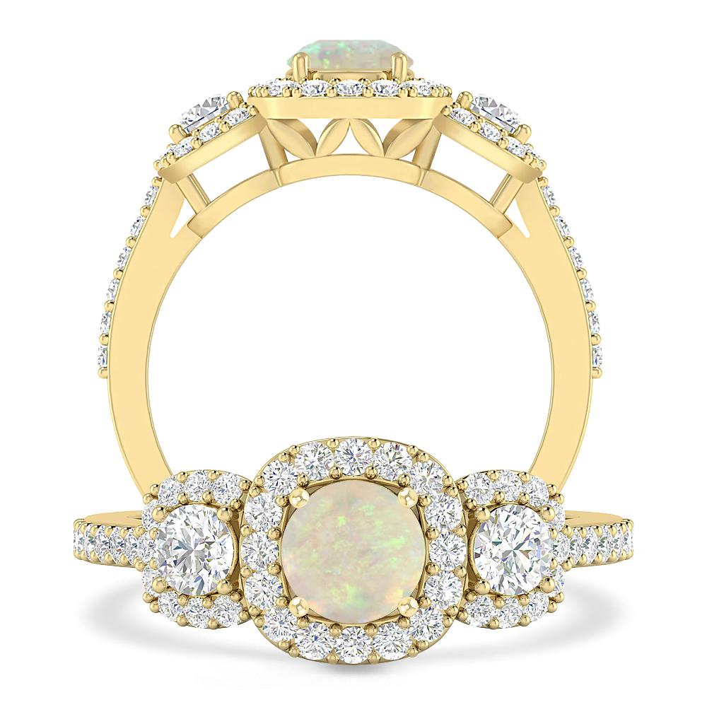 Yellow Gold - Opal