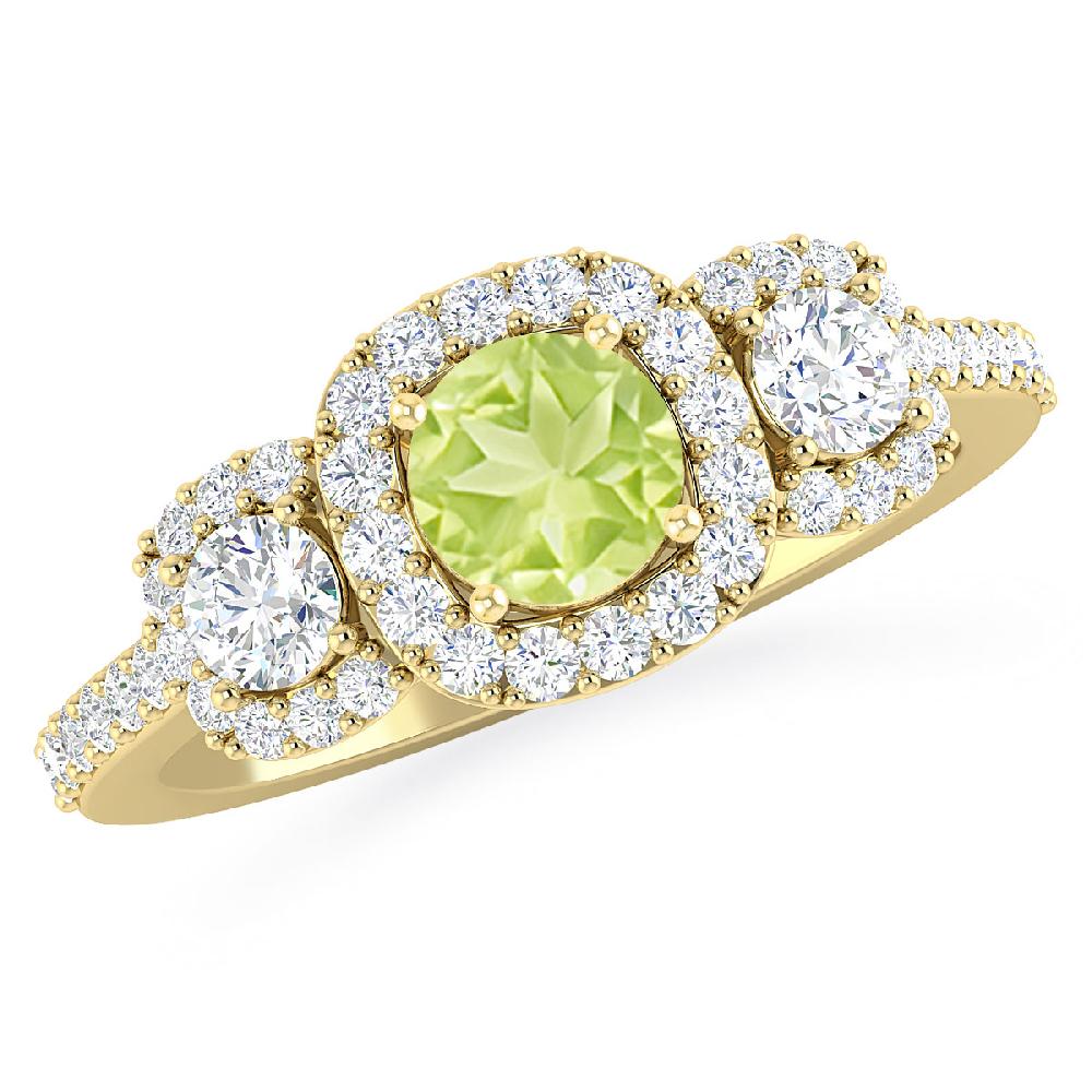 Yellow Gold - Peridot
