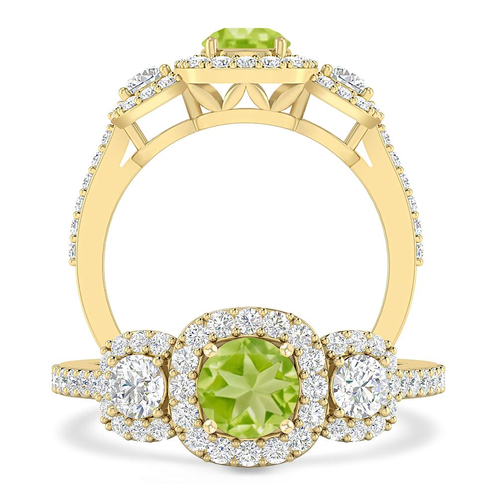 Yellow Gold - Peridot