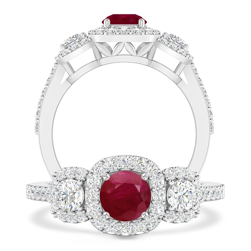 White Gold - Ruby