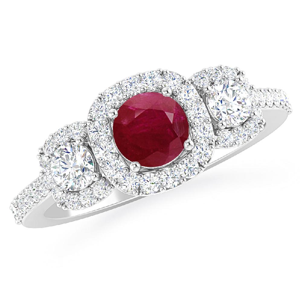 White Gold - Ruby