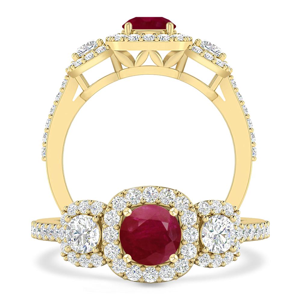 Yellow Gold - Ruby