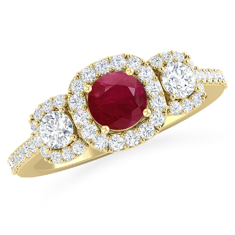 Yellow Gold - Ruby