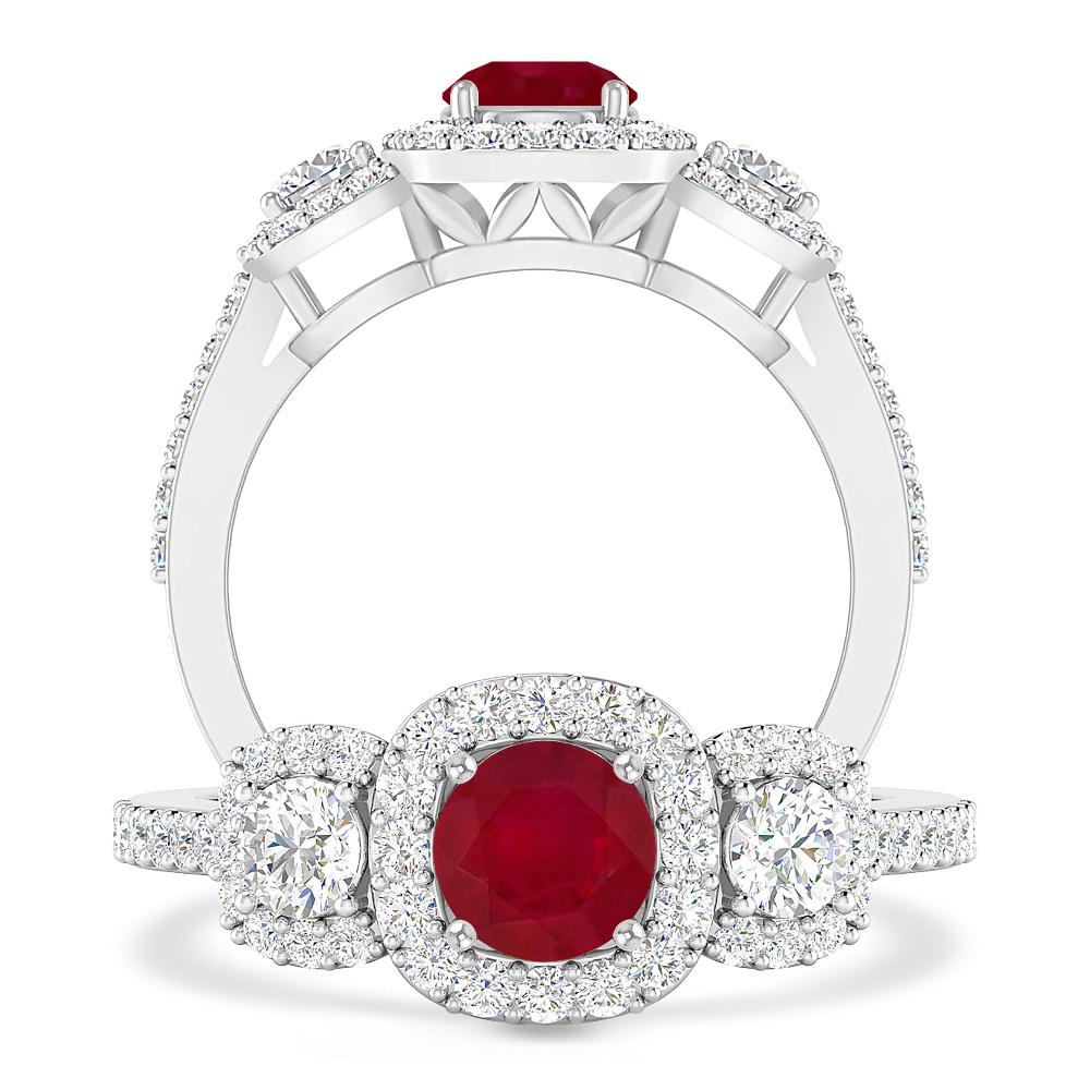 White Gold - Ruby