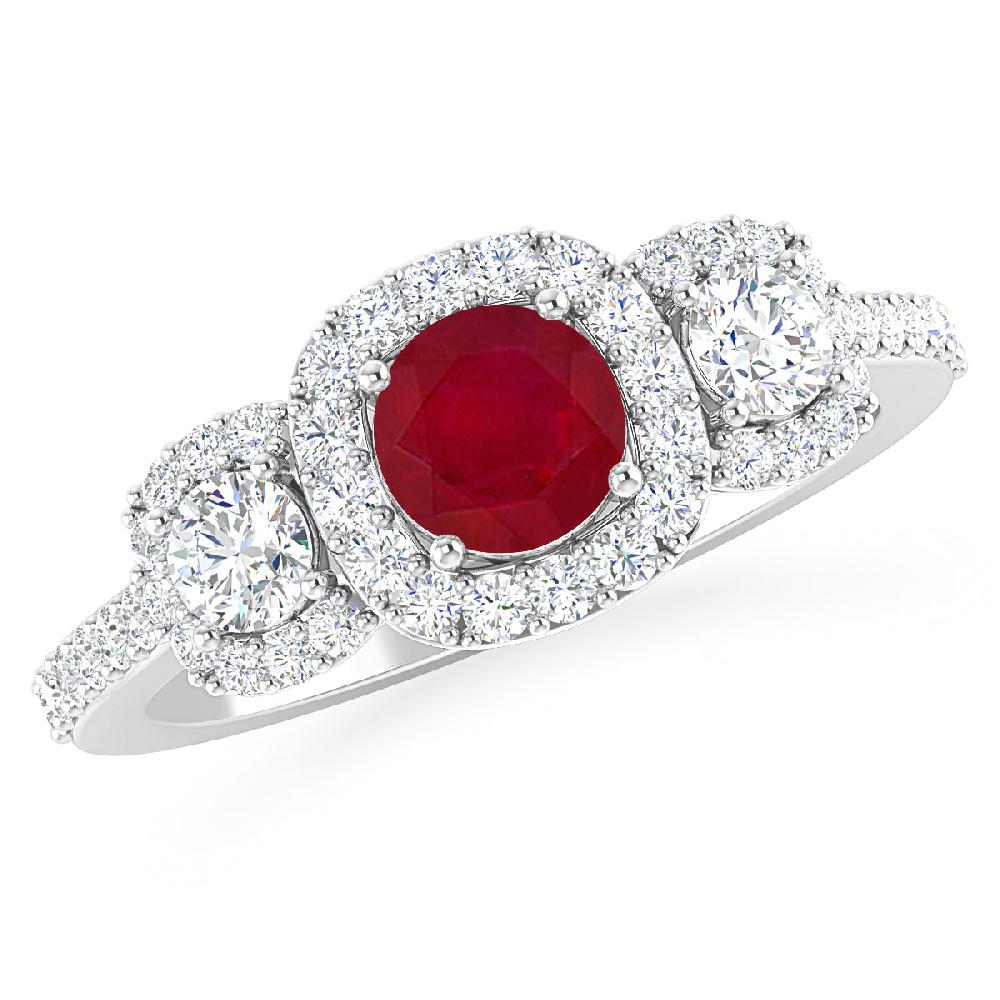 White Gold - Ruby