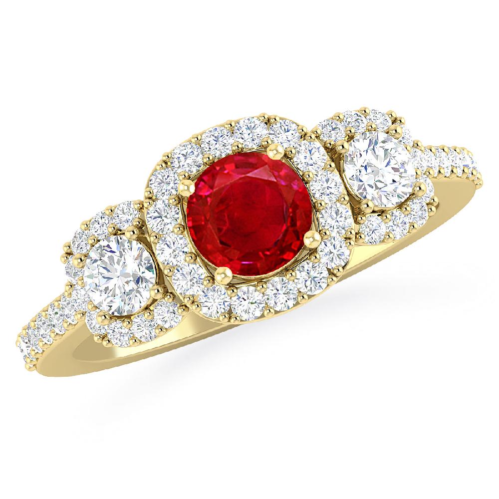 Yellow Gold - Ruby