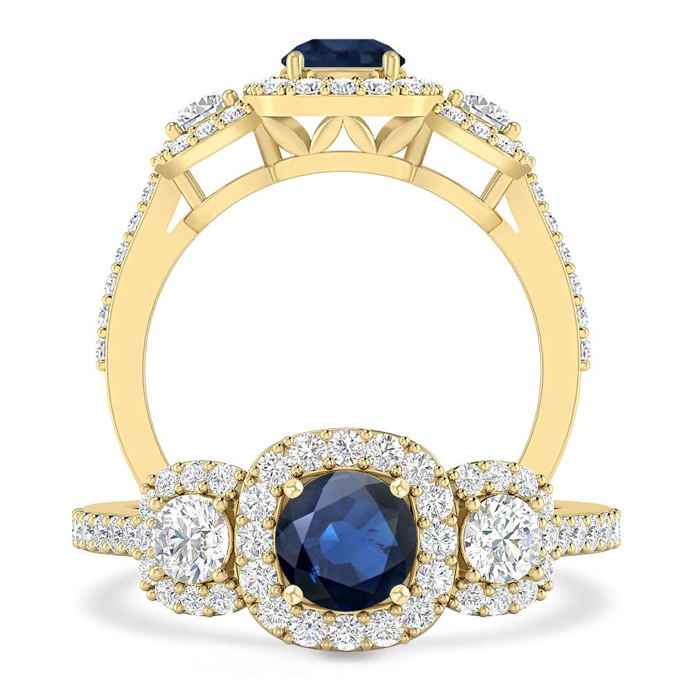 Yellow Gold - Sapphire