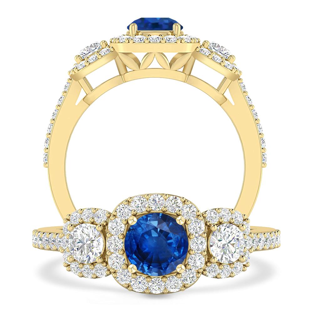 Yellow Gold - Sapphire