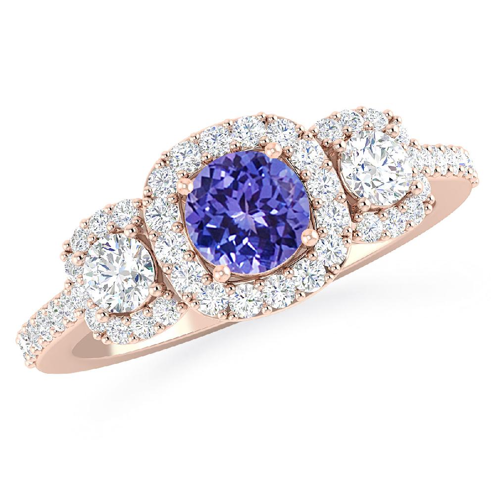 Rose Gold - Tanzanite