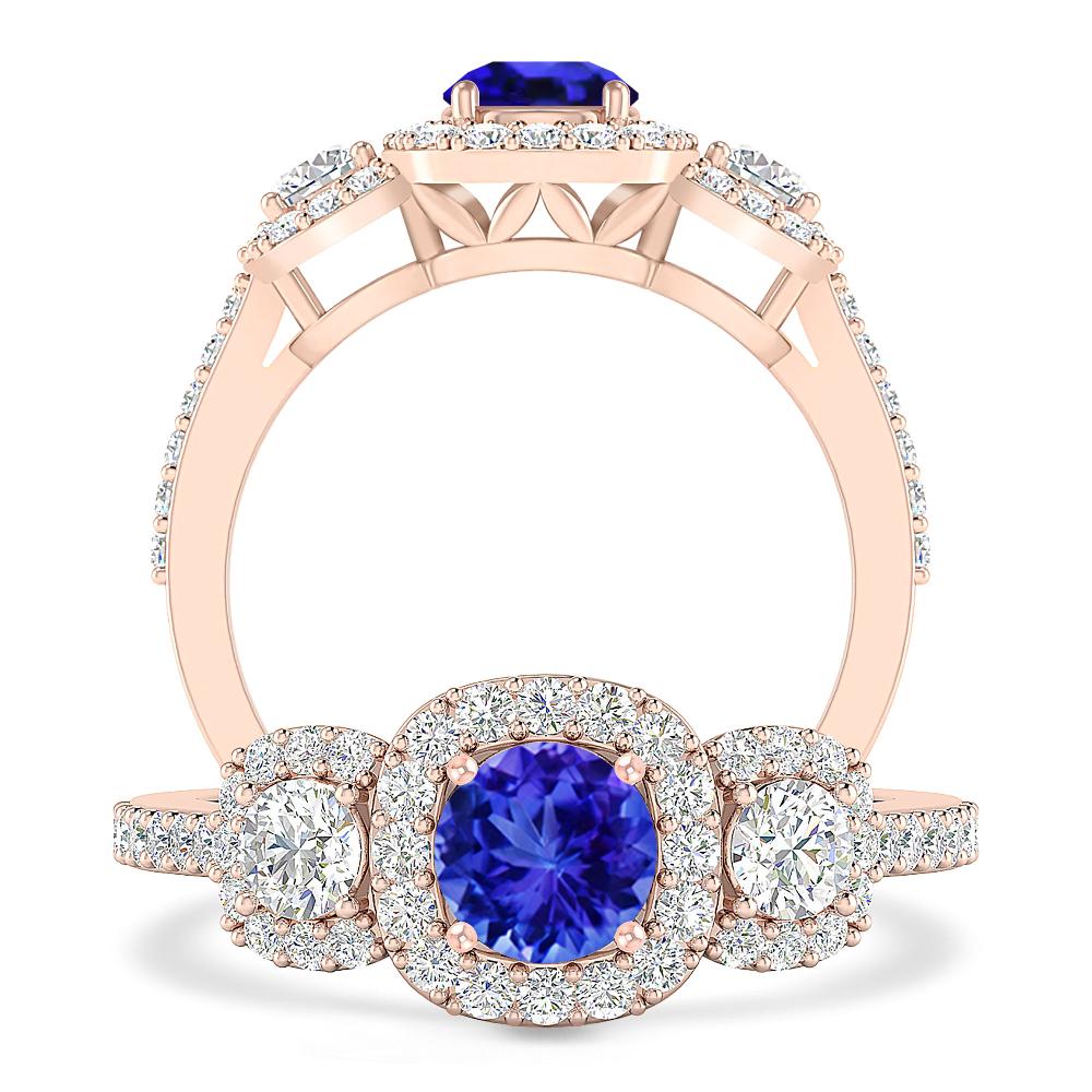 Rose Gold - Tanzanite