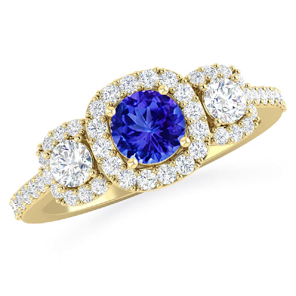 Yellow Gold - Tanzanite