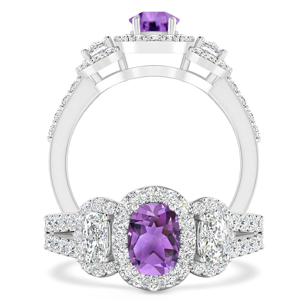 White Gold - Amethyst