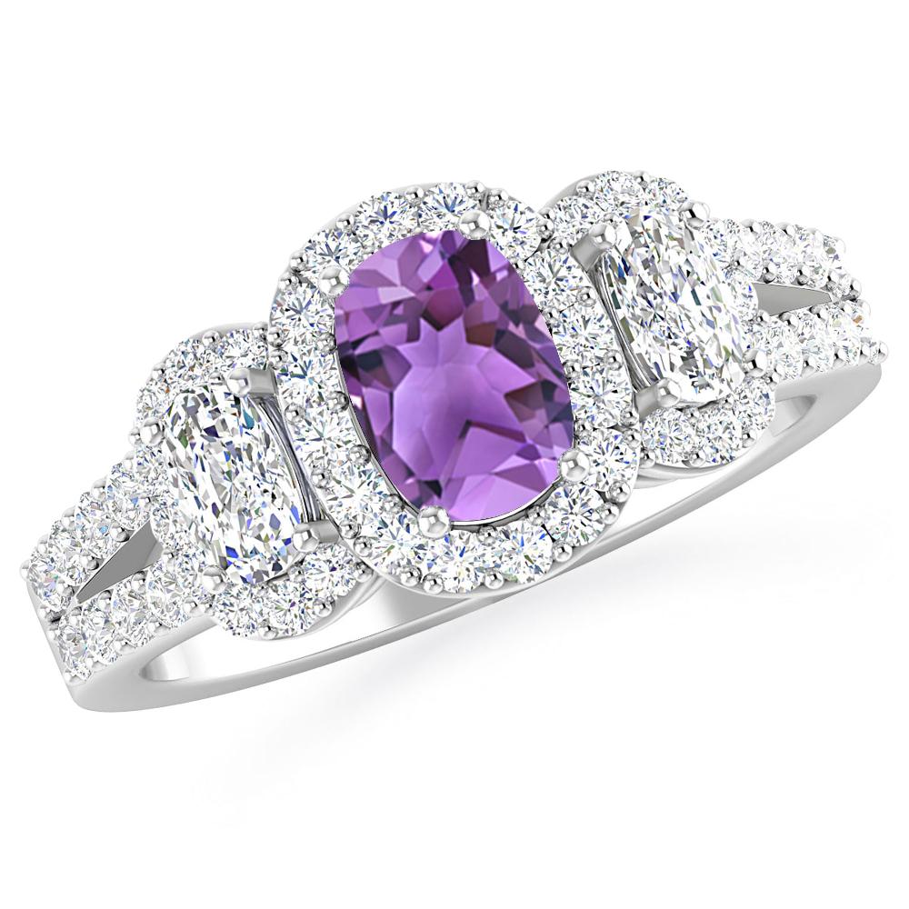 White Gold - Amethyst