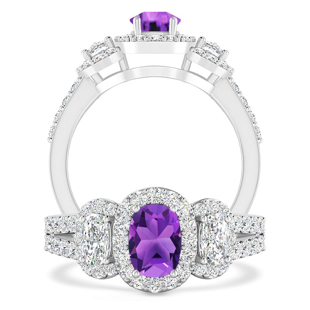 White Gold - Amethyst