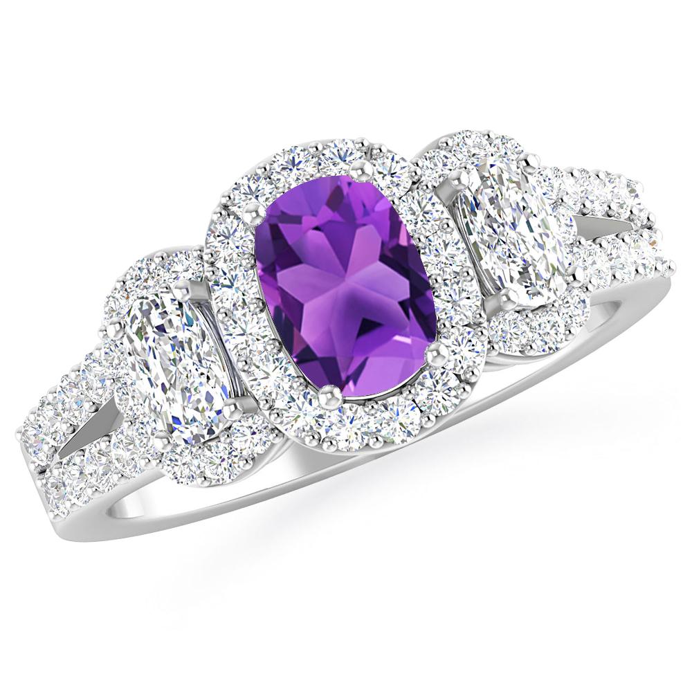 White Gold - Amethyst