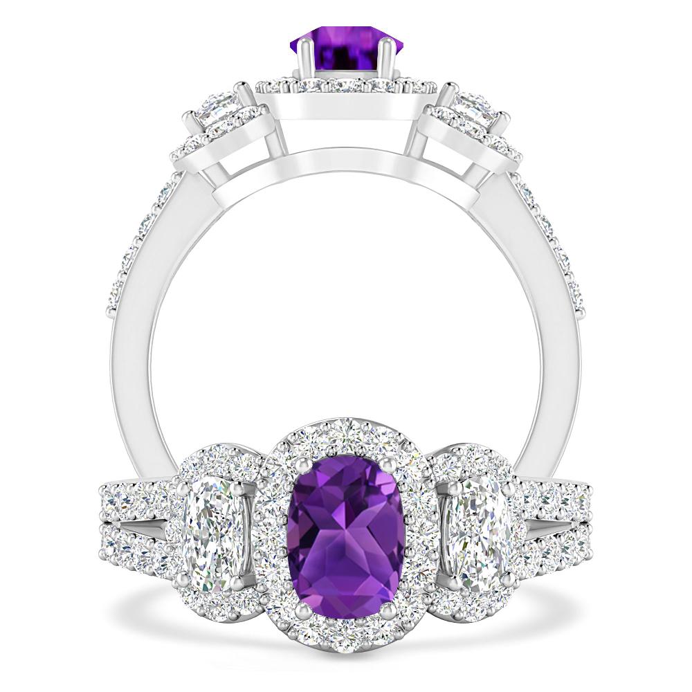 White Gold - Amethyst