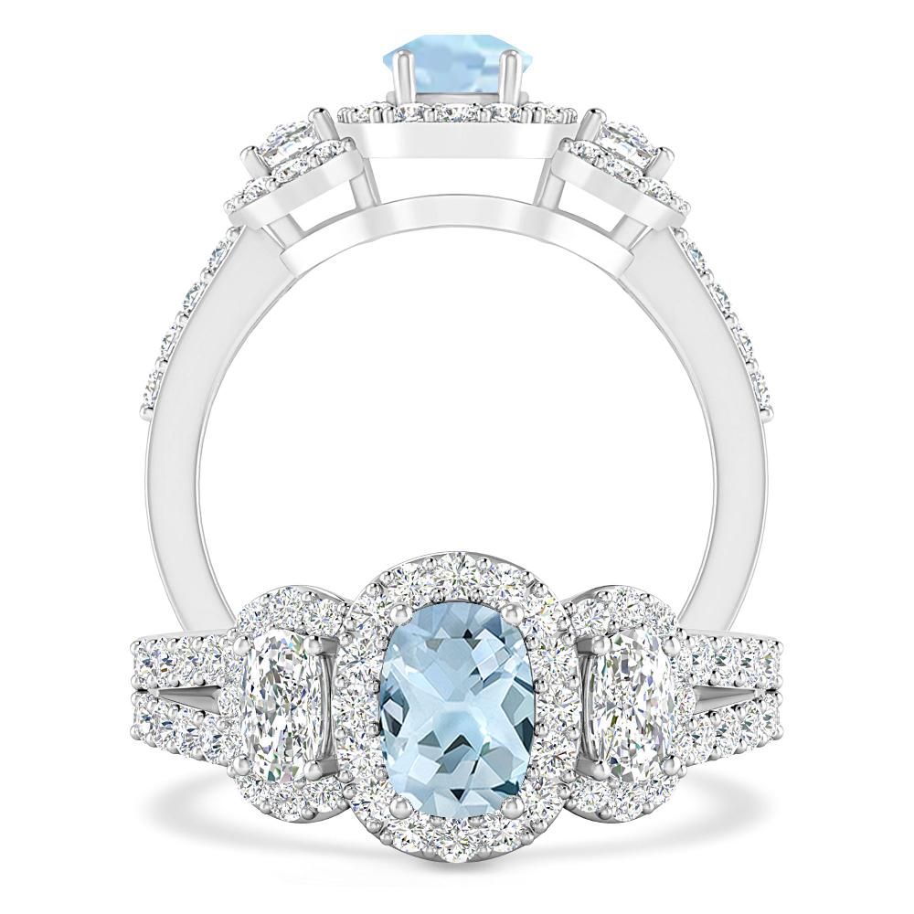 White Gold - Aquamarine