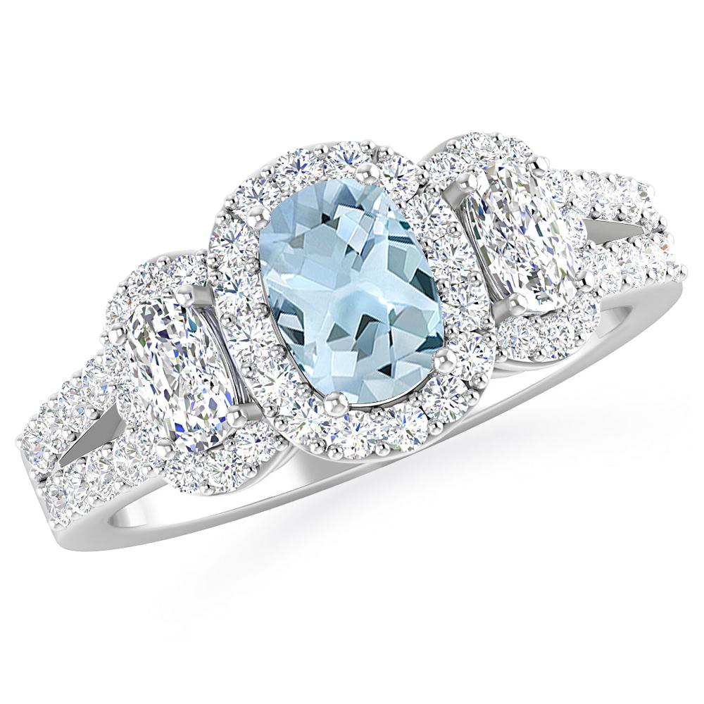 White Gold - Aquamarine