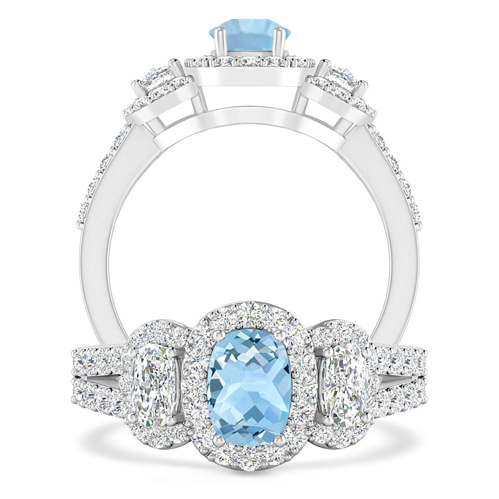 White Gold - Aquamarine