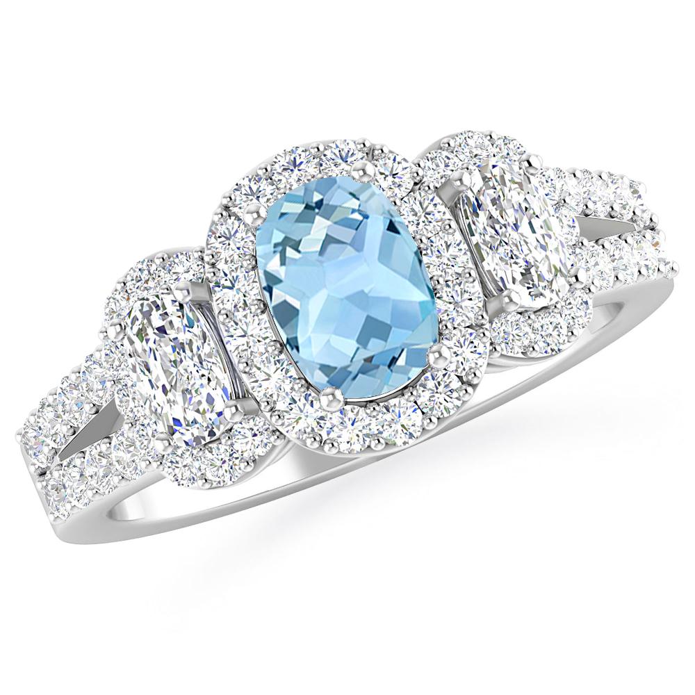 White Gold - Aquamarine