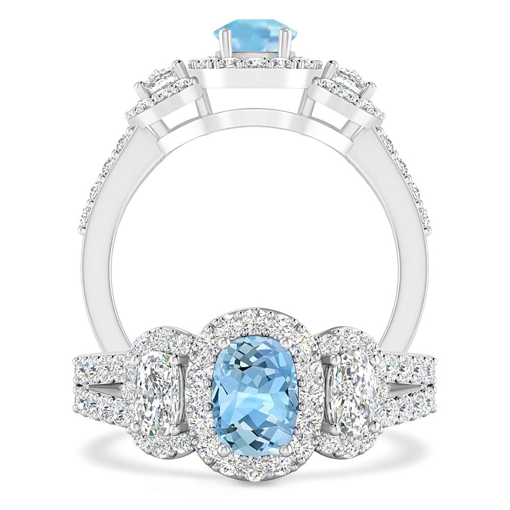 White Gold - Aquamarine