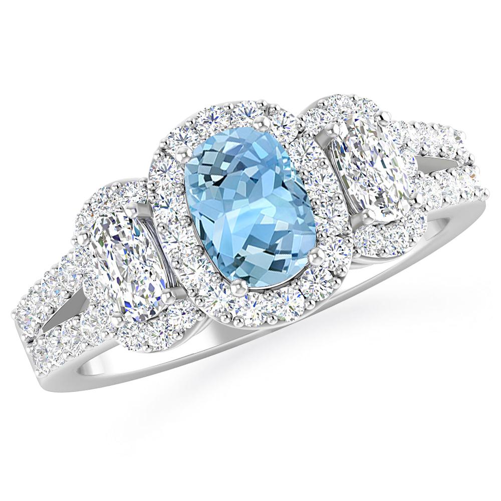 White Gold - Aquamarine