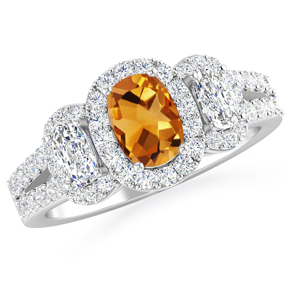 White Gold - Citrine