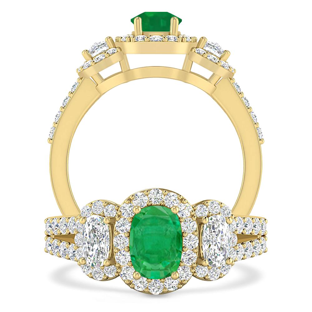 Yellow Gold - Emerald